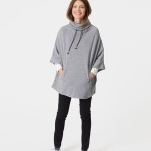 Joules Heather Gray Women's Poncho